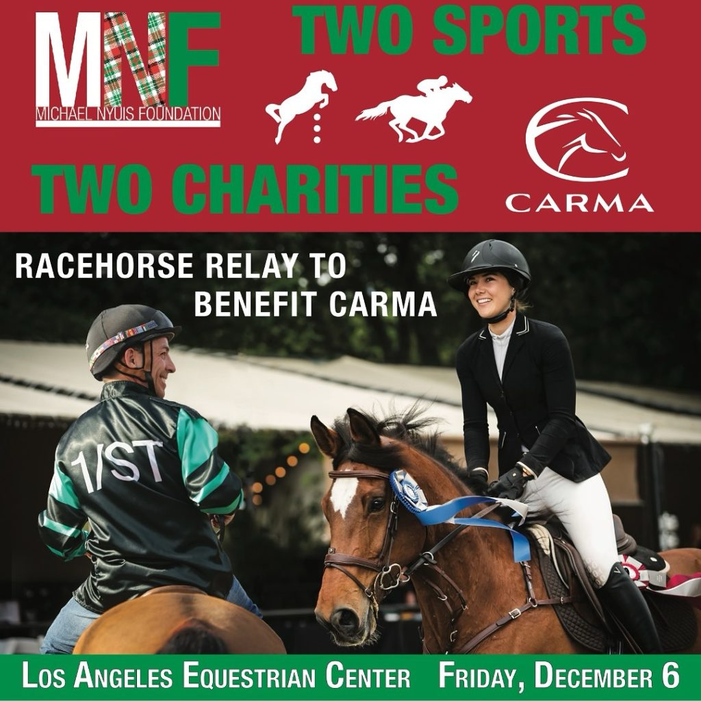 Racehorse Relay December 6th at the Los Angeles Equestrian Center